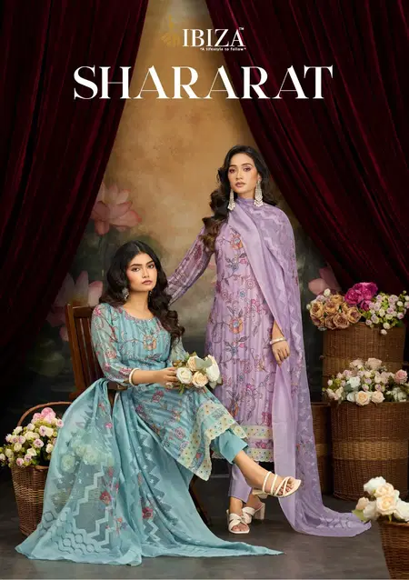 Shararat By Ibiza Banarasi Mal Cotton Wholesale Designer Salwar Suits In India
